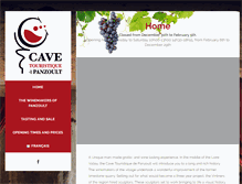 Tablet Screenshot of cave-panzoult.com